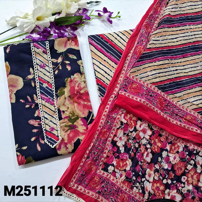 Blue floral printed cotton salwar material mr251112-Neidhal