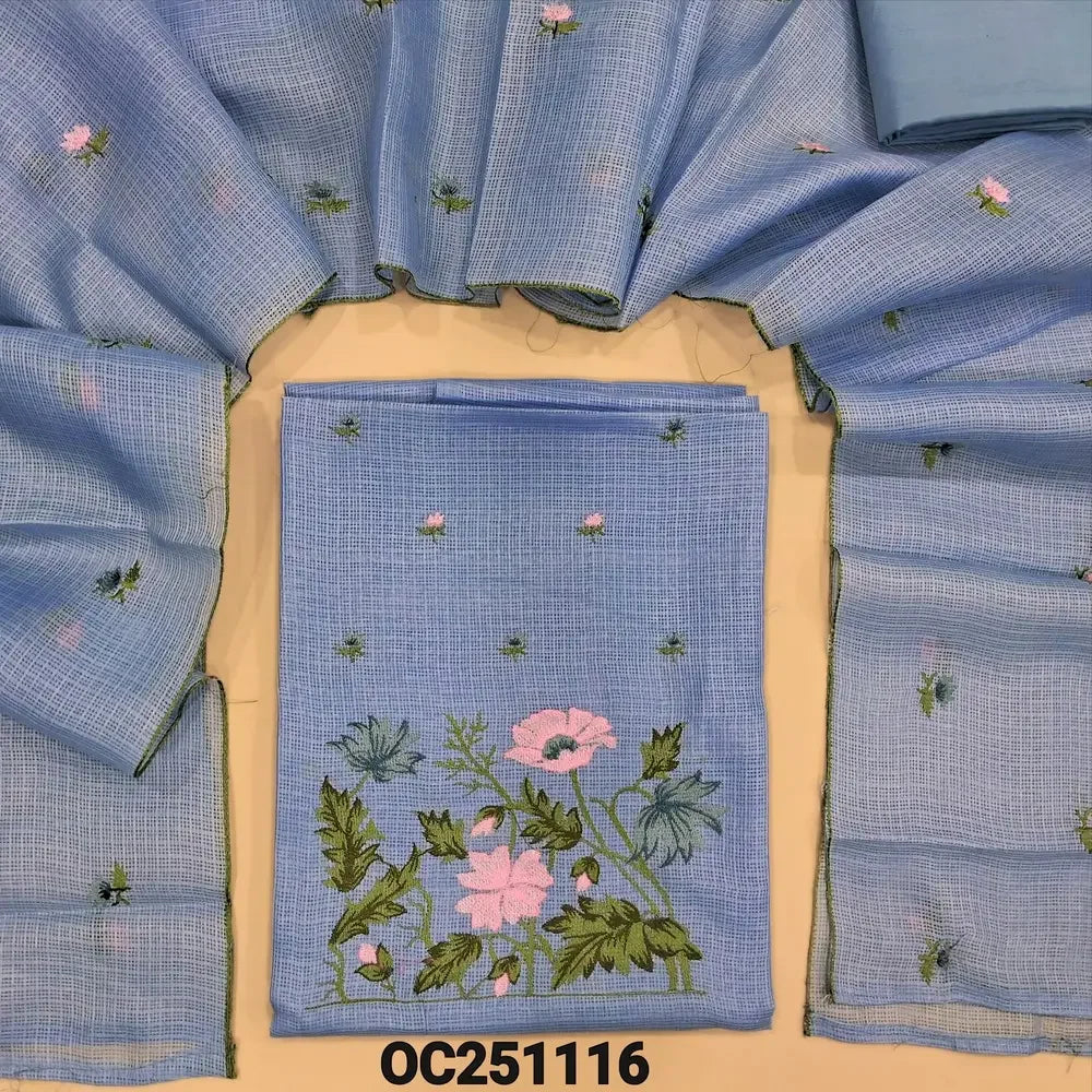 blue kota silk cotton salwar material OC251126-Neidhal