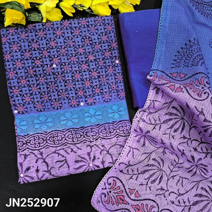 Blue lavender fancy kota salwar material jn252907-Neidhal