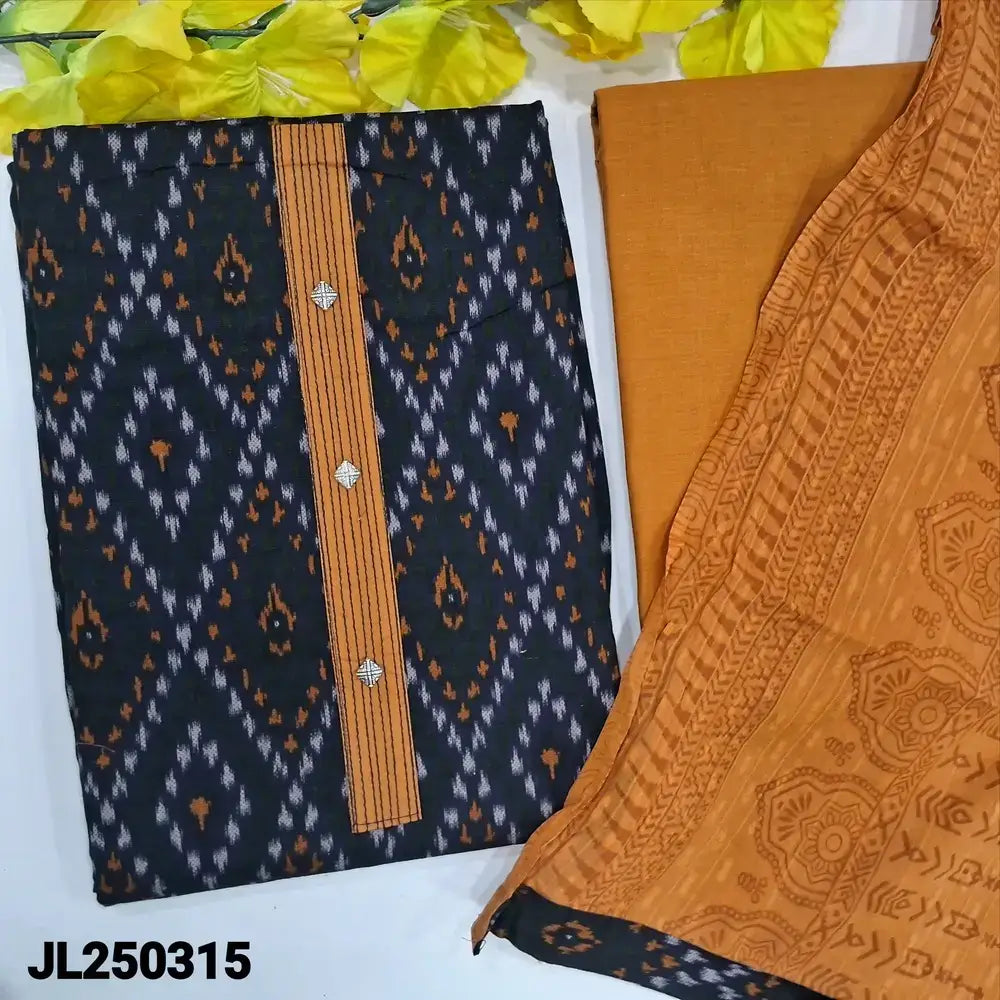 Blue patola printed pure cotton salwar material jl250315-Neidhal