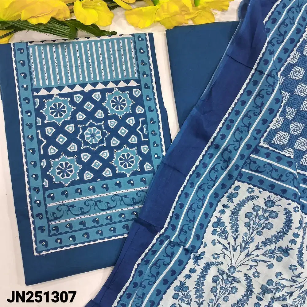 Blue premium soft cotton salwar material jn251307-Neidhal