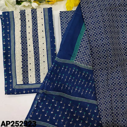 Blue printe soft cotton salwar material ap252323-Neidhal