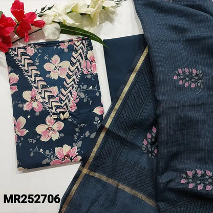 Blue printed cotton salwar material mr252706-Neidhal