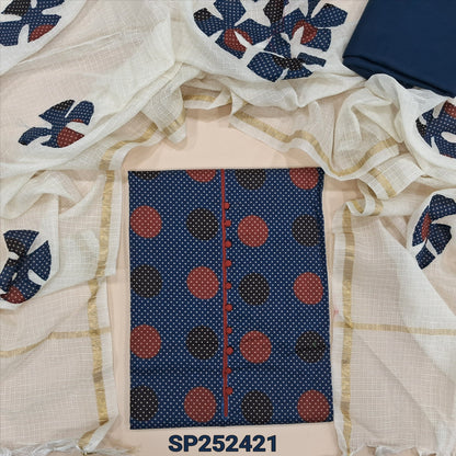 Blue printed cotton salwar material SP252421-Neidhal