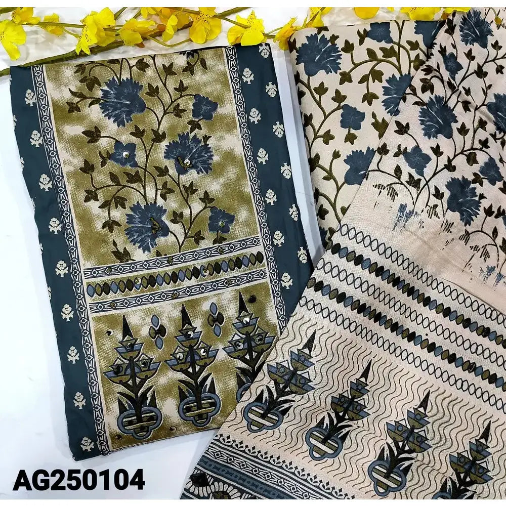 Blue printed soft cotton salwar material ag250104-Neidhal