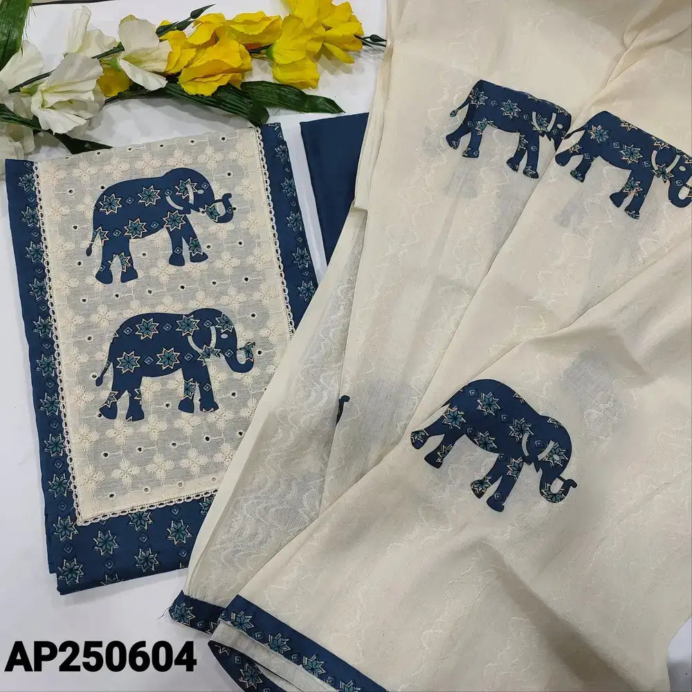 Blue printed soft cotton salwar material ap250604-Neidhal