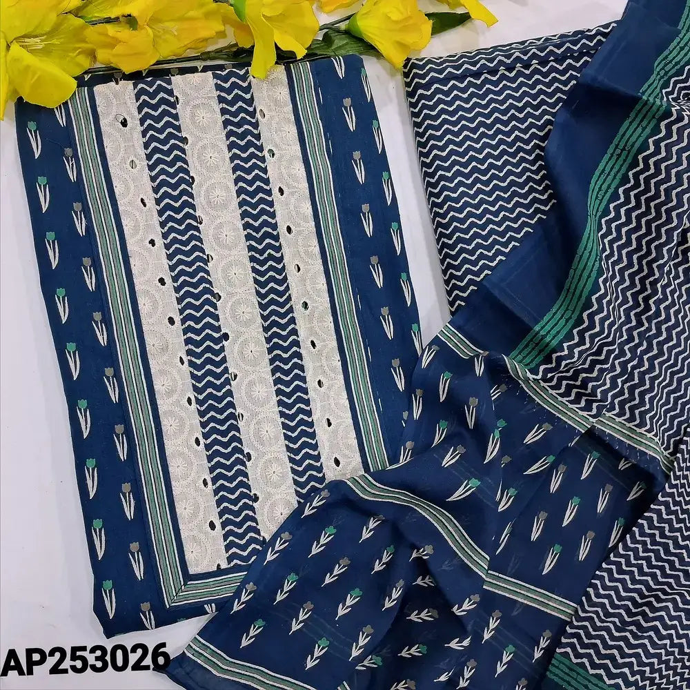 Blue printed soft cotton salwar material ap253026-Neidhal