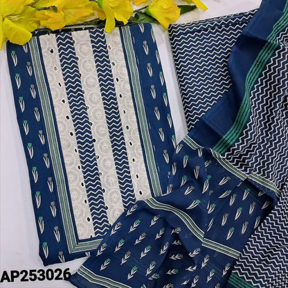 Blue printed soft cotton salwar material ap253026-Neidhal
