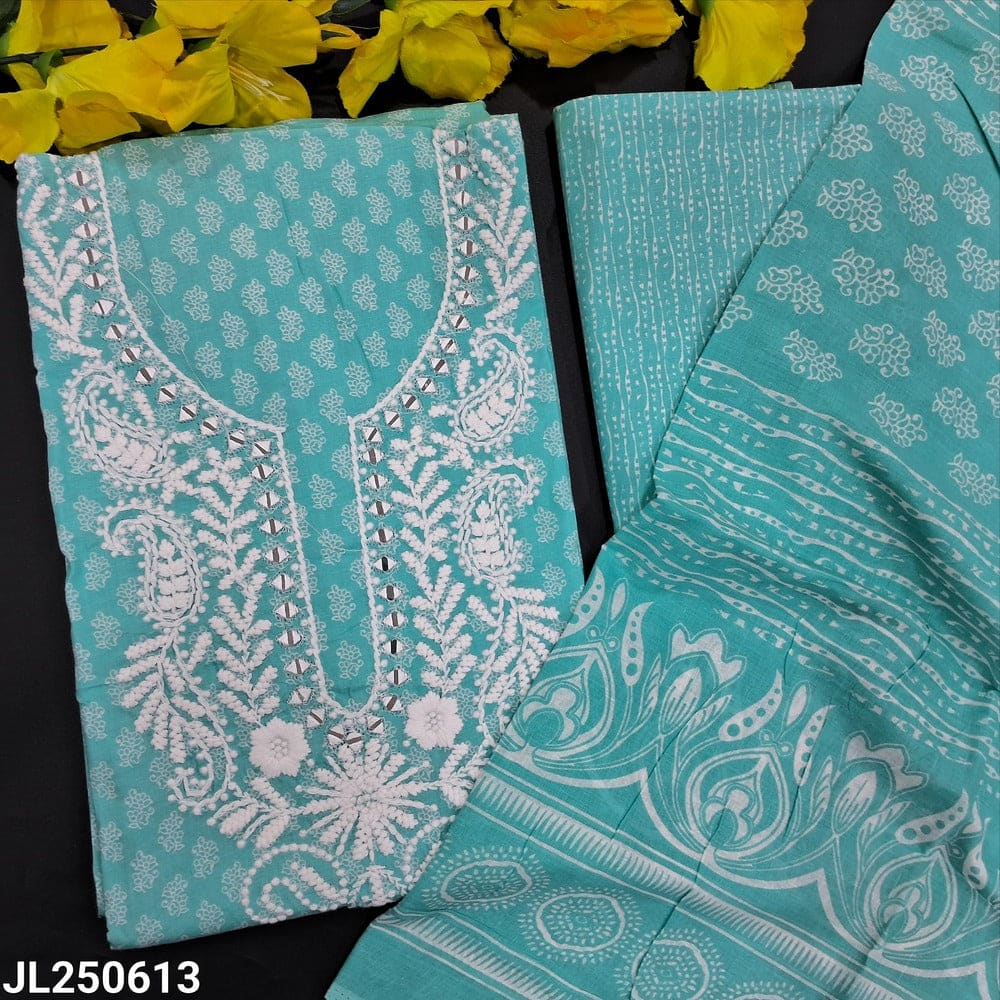 Blue printed soft cotton salwar material jl250613-Neidhal