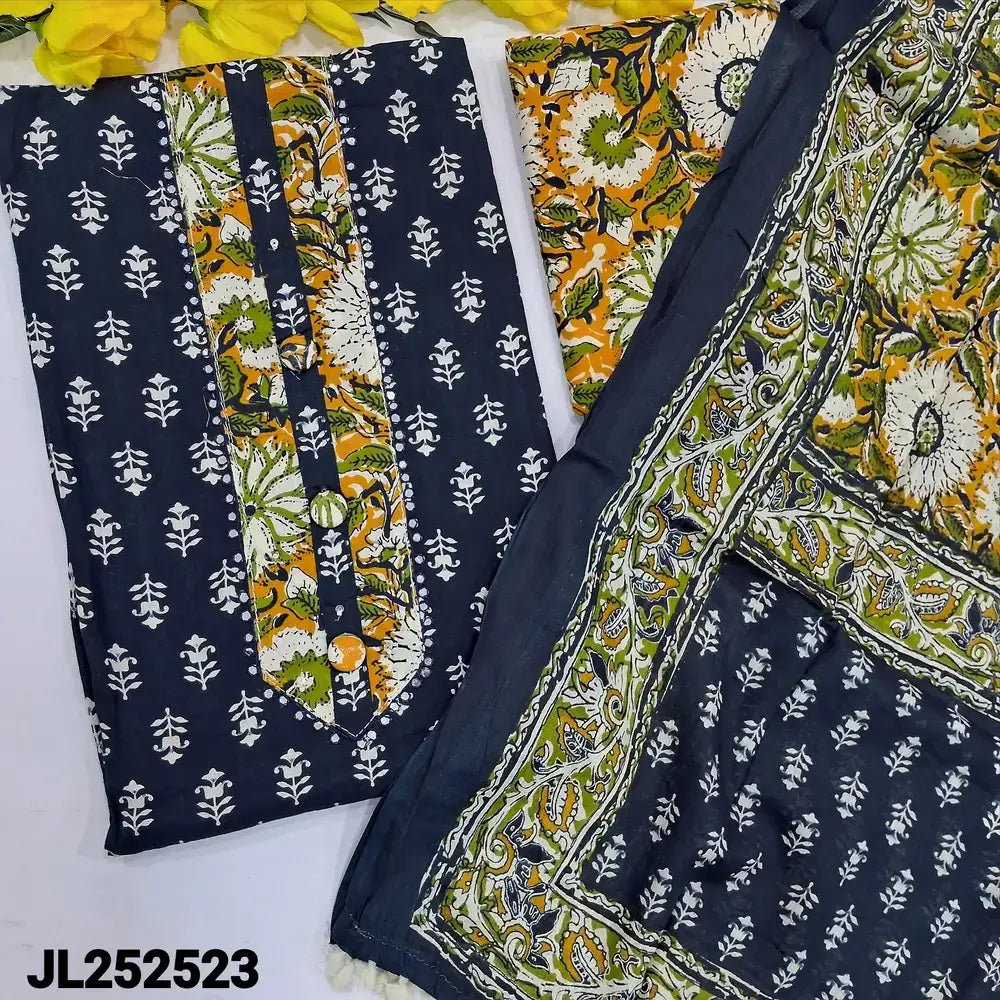 Blue printed soft cotton salwar material jl252423-Neidhal