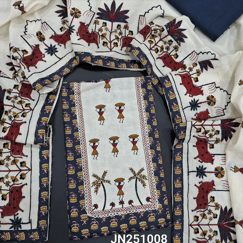 Blue printed soft cotton salwar material jn251008-Neidhal