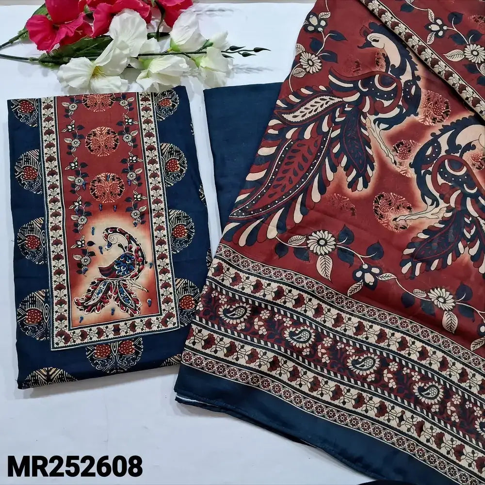 Blue printed soft cotton salwar material mr252608-Neidhal