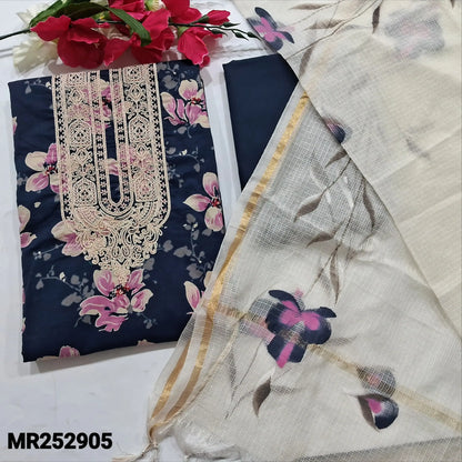 Blue printed soft cotton salwar material mr252905-Neidhal