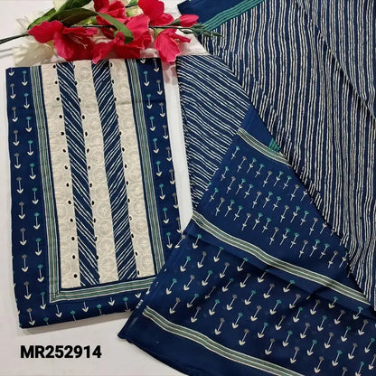 Blue printed soft cotton salwar material mr252914-Neidhal