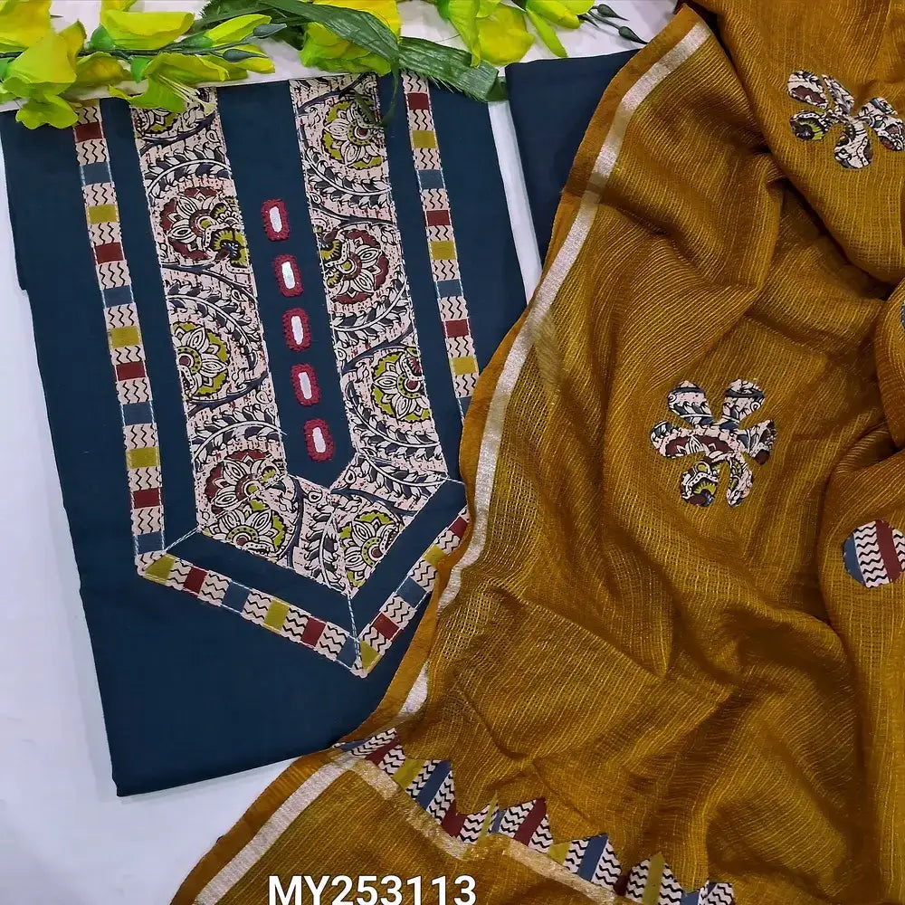 Blue pure cotton salwar material my253113-Neidhal