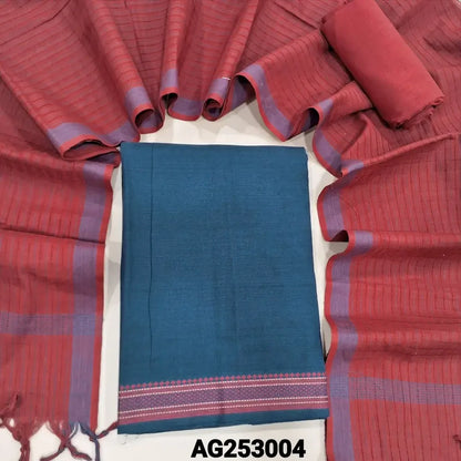 Blue pure south handloom cotton salwar material ag253004 Neidhal