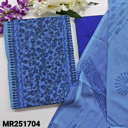 Blue schiffli embroidered cotton salwar material mr251704-Neidhal