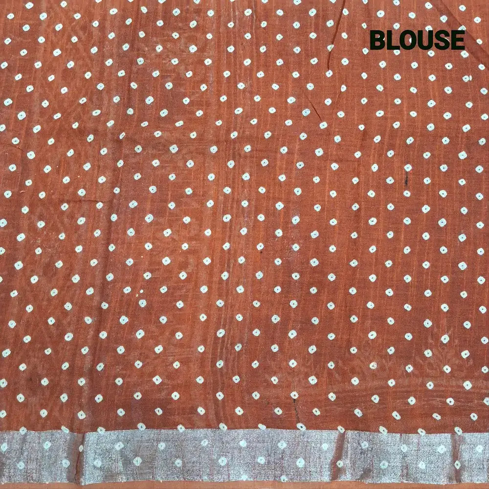 Blue semi linen saree ns202-Neidhal