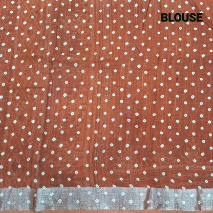 Blue semi linen saree ns202-Neidhal