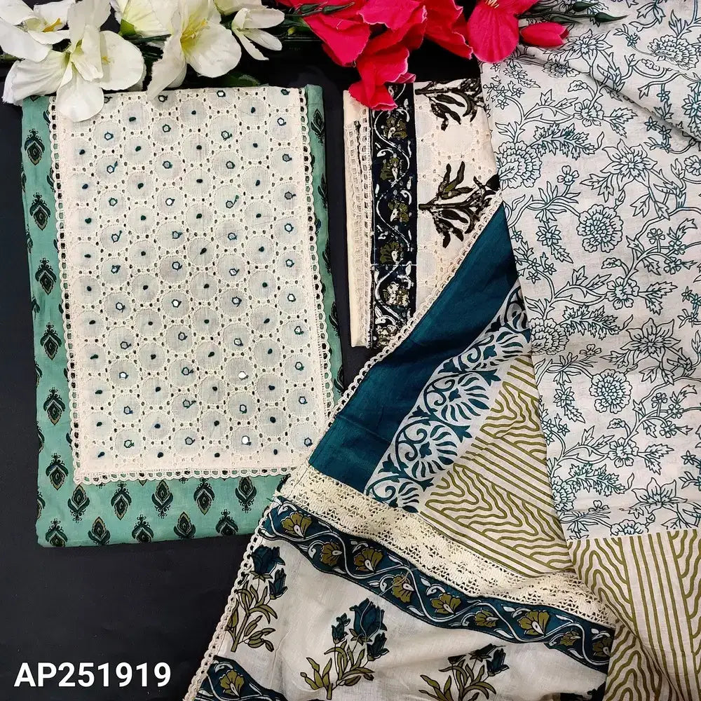 Blue shaded printed soft cotton salwar material ap251919-Neidhal