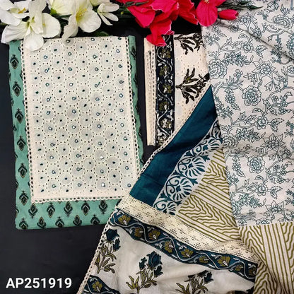 Blue shaded printed soft cotton salwar material ap251919-Neidhal