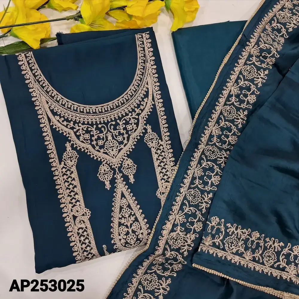 Blue soft silk cotton salwar material ap253025-Neidhal