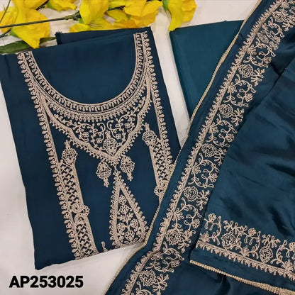 Blue soft silk cotton salwar material ap253025-Neidhal