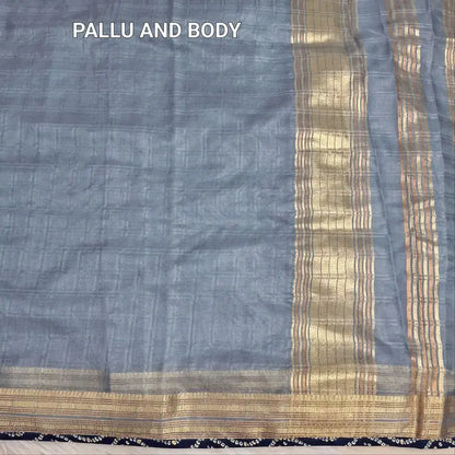 Blueish grey fancy organza saree ws1212-Neidhal