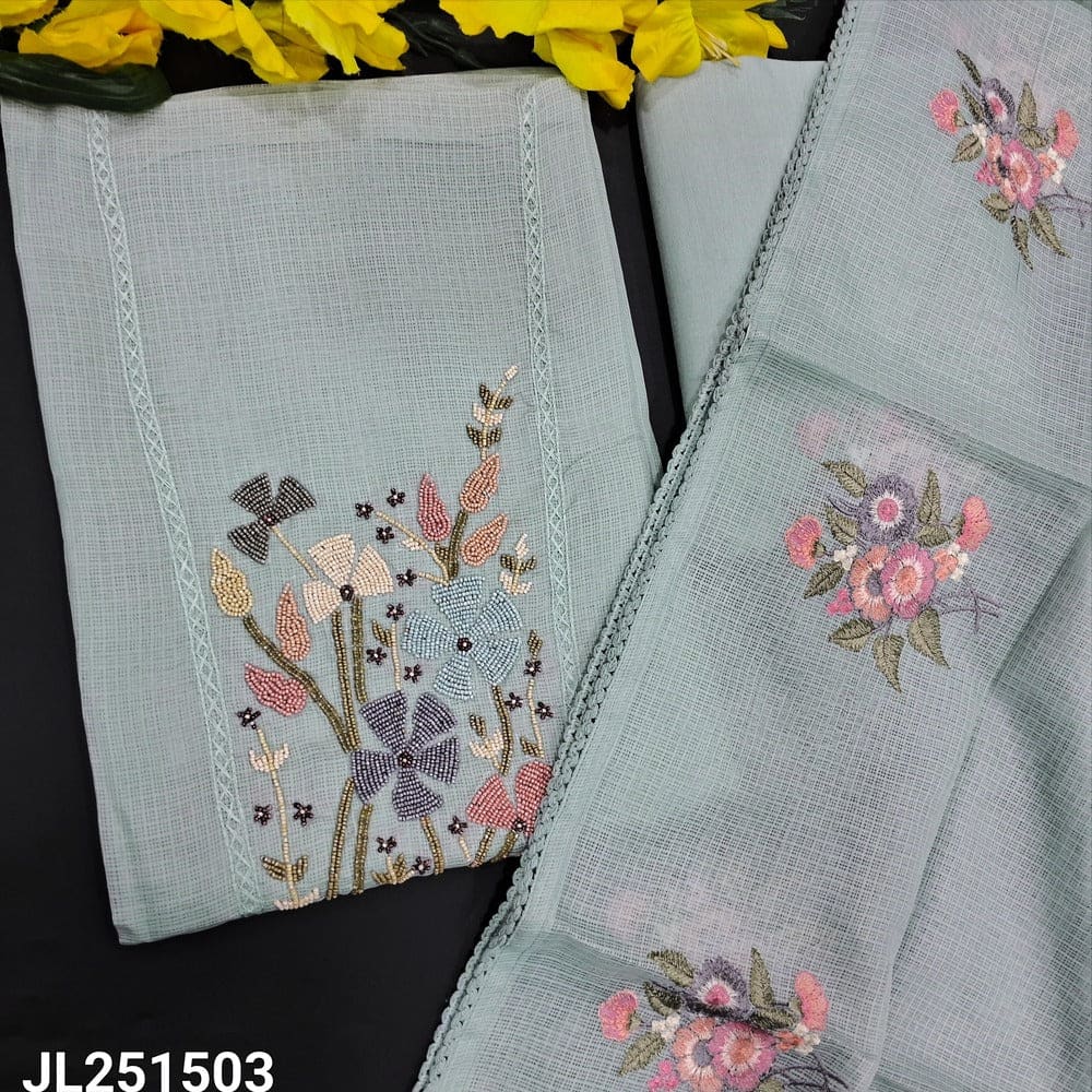 Bluish grey kota silk cotton salwar material jl251503-Neidhal