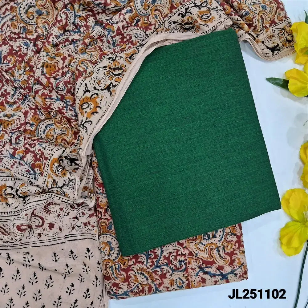 Bottle green premium handloom cotton salwar material-jl251102-Neidhal