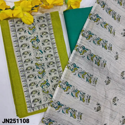 bright green south handloom cotton salwar material jn251108-Neidhal