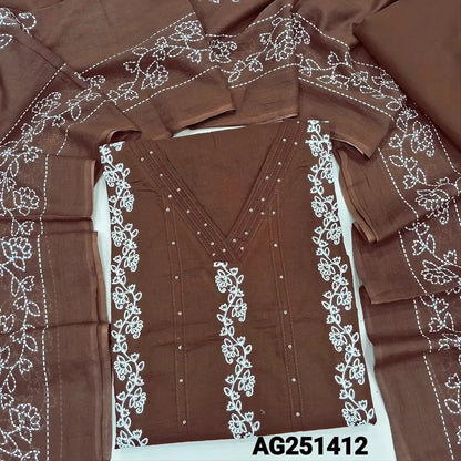 Brown premium mul cotton salwar material ag251412-Neidhal