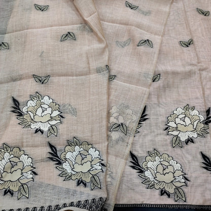 Buy Pale Pink Jamdani Silk Cotton Salwar Material – Elegant & Premium