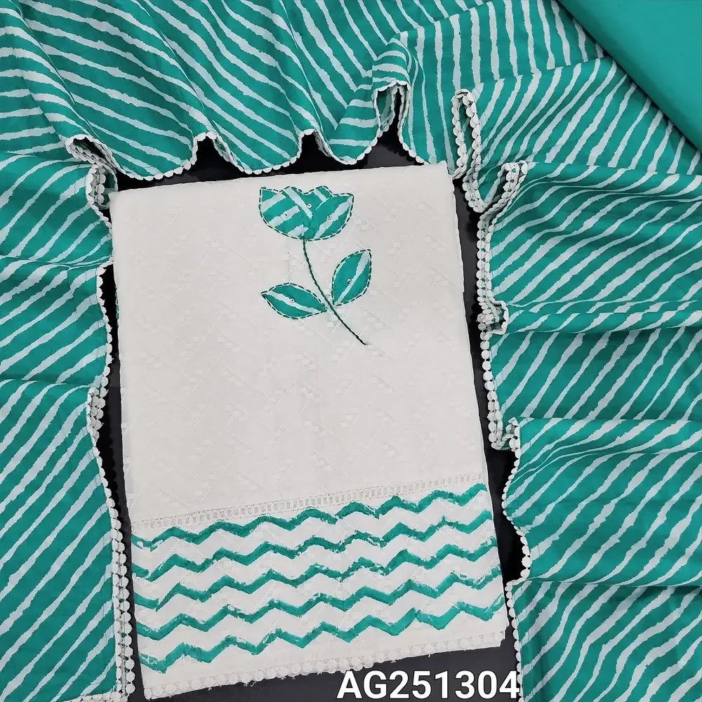 Chikankari embroidered pure cotton salwar material ag251304-Neidhal