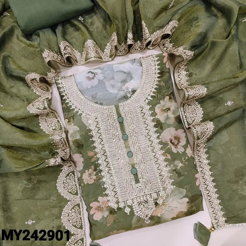 CODE MY242901: Olive green with golden tint pure