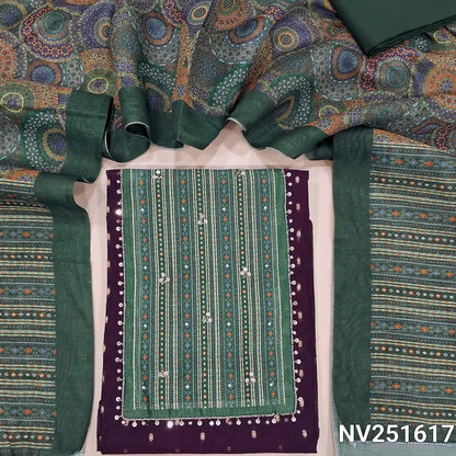 deep wine purple fancy silk cotton unstitched salwar material nv251617-Neidhal