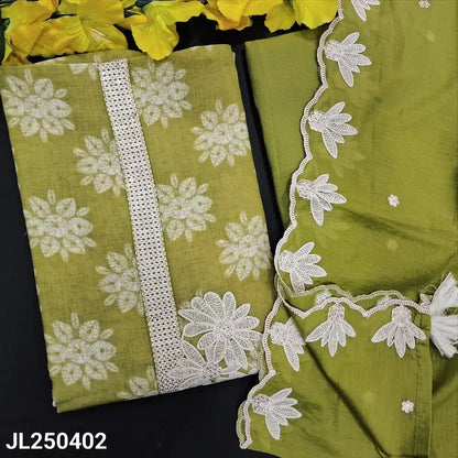 Designer mossy green premium linen salwar material jl250402-Neidhal