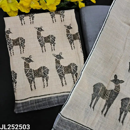 Designer rich beige tissue linen salwar material jl252503-Neidhal