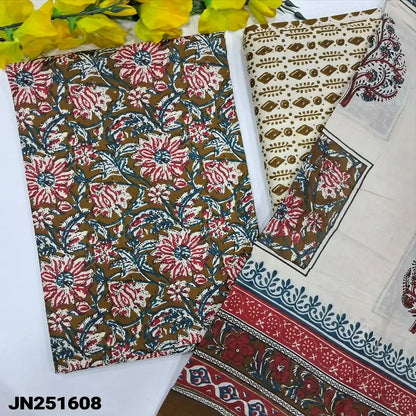 Floral printed pure soft cotton salwar material jn251608-Neidhal