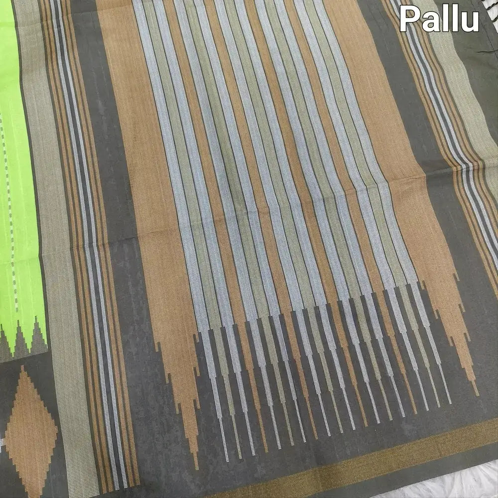 Green chappa silk saree ns129-Neidhal