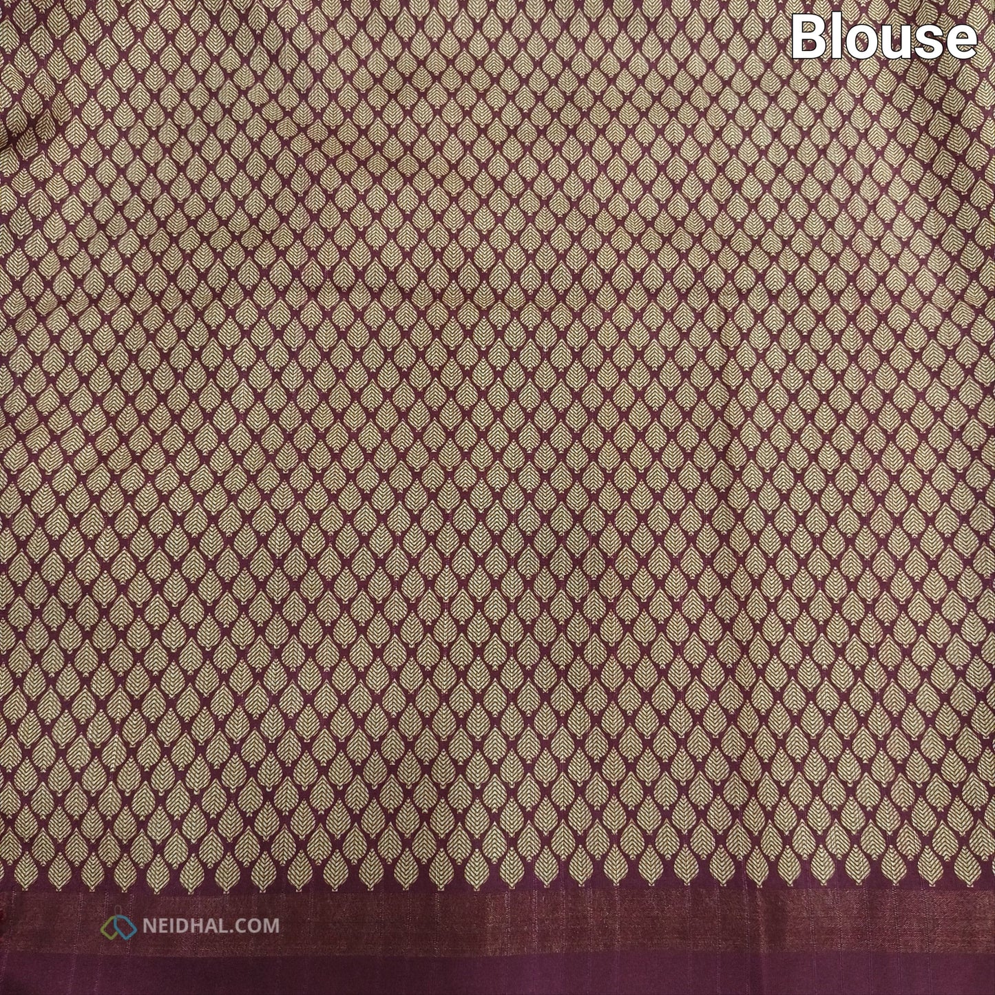 Green checked printed semi chappa silk saree ns37-Neidhal