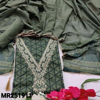 Green cotton salwar material mr251911-Neidhal