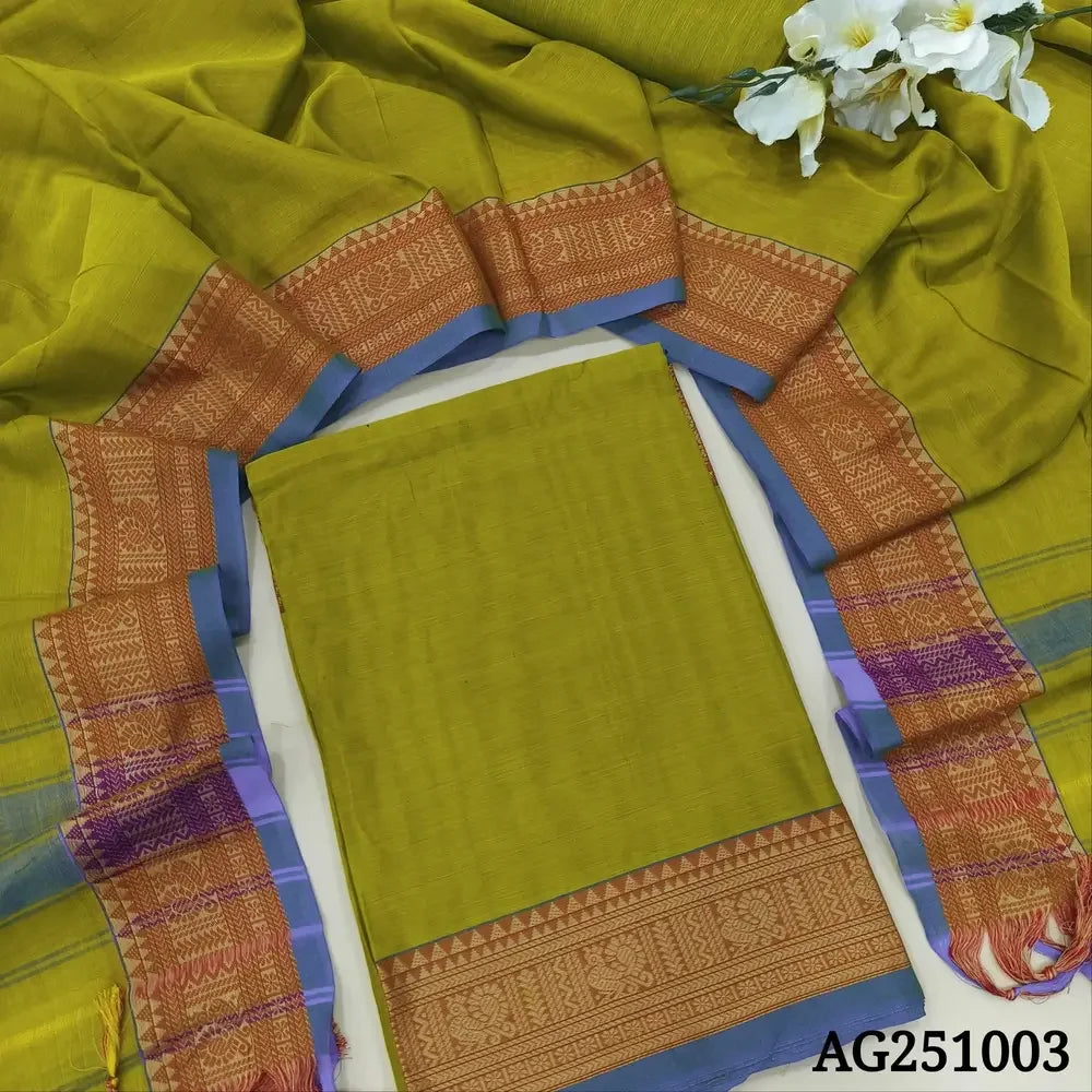 Green designer mul chanderi salwar material ag251003-Neidhal