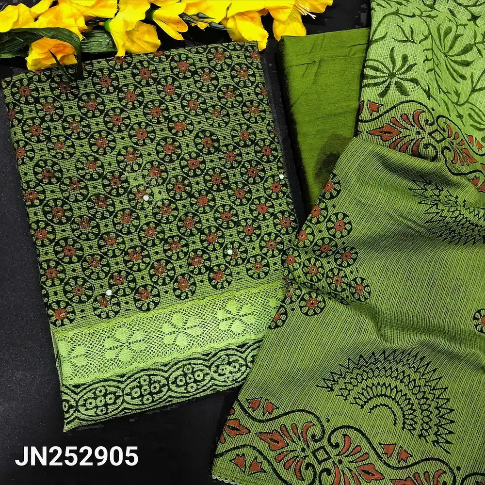 Green fancy kota salwar material jn252905-Neidhal
