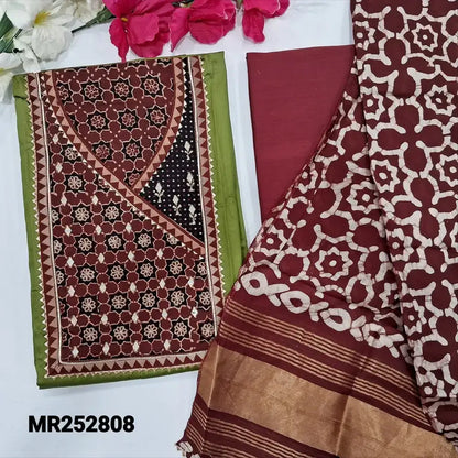 Green jam cotton salwar material mr252808-Neidhal