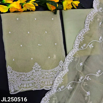 Green jimmy choo salwar material jl250516-Neidhal