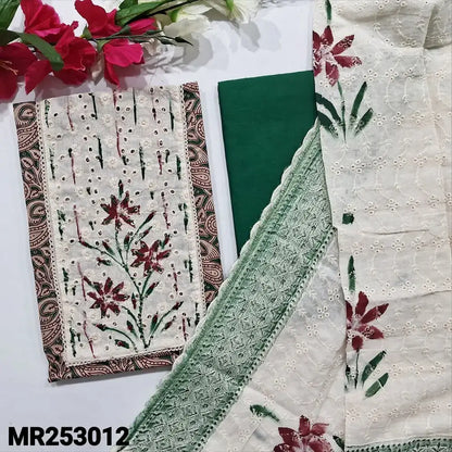 Green kalamkari printed soft cotton salwar material mr253012-Neidhal