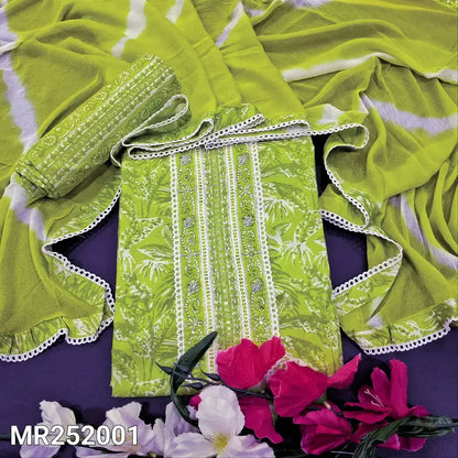 Green printed cotton salwar material mr252001-Neidhal