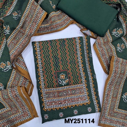 Green printed modal cotton salwar material my251114-Neidhal