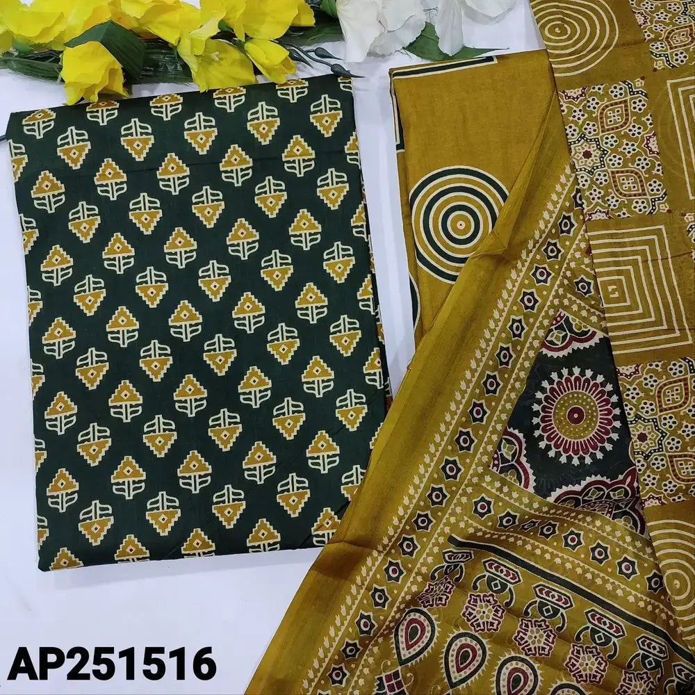 Green printed soft cotton salwar material ap251516-Neidhal